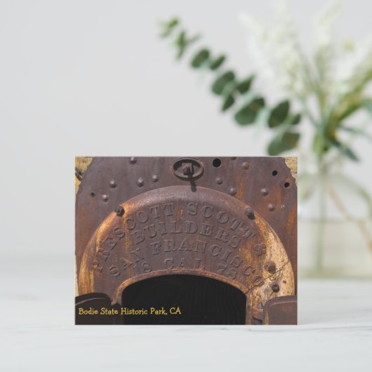 Carte Postale Chaudière de Bodie (Debout devant)