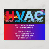 Carte Postale Chauffage & Climatisation & Conditionnement d'Air  (Devant)