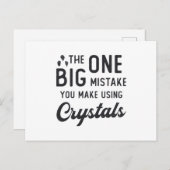 Carte Postale Chauffage de cristal que vous faites à l'aide de c (Devant / Derrière)