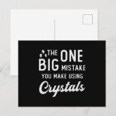 Carte Postale Chauffage de cristal que vous faites à l'aide de C (Devant / Derrière)