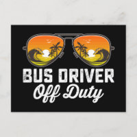 Chauffeur D'Autobus Lunettes De Soleil Hors Servic