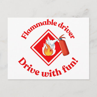 Carte Postale Chauffeur Inflammable Camionneur Art - Téléchargem