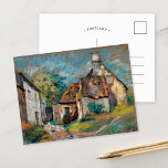Carte Postale Chaumières | Armand Guillaumin<br><div class="desc">Chaumières (1905) | Oeuvre originale du peintre et lithographe impressionniste français Armand Guillaumin (1841-1927). Utilisez les outils de conception pour ajouter du texte personnalisé ou personnaliser l'image.</div>