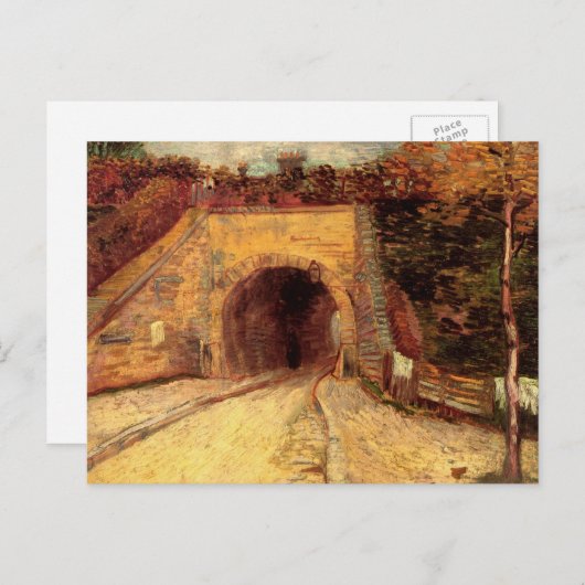 Carte Postale Chaussée avec viaduc à passage inférieur par Vince (Devant / Derrière)