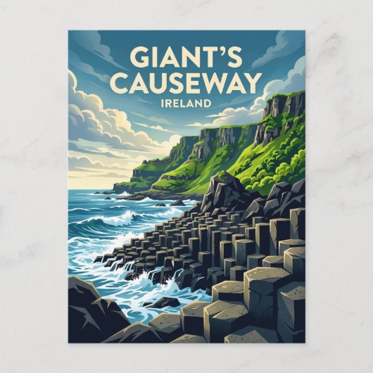 Carte Postale Chaussée du Géant Irlande (Devant)