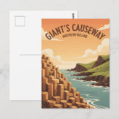 Carte Postale Chaussée du Géant Irlande du Nord (Devant / Derrière)
