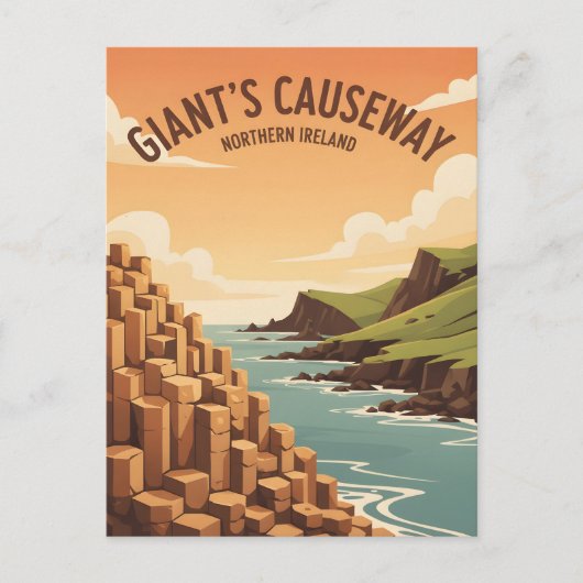 Carte Postale Chaussée du Géant Irlande du Nord (Devant)