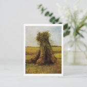 Carte Postale Chaussées de blé en champ, Van Gogh Art (Debout devant)