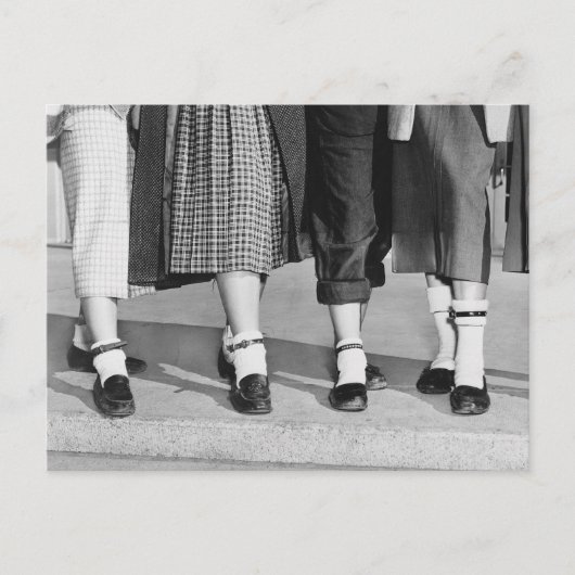 Carte Postale Chaussettes Bobby, 1953 (Devant)