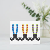 Carte Postale Chaussettes de sorcière (Debout devant)