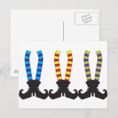 Carte Postale Chaussettes de sorcière (Devant / Derrière)