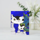 Carte Postale Chaussettes Frixie, Fée Chat (Debout devant)
