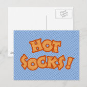 Carte Postale Chaussettes Hot (Devant / Derrière)