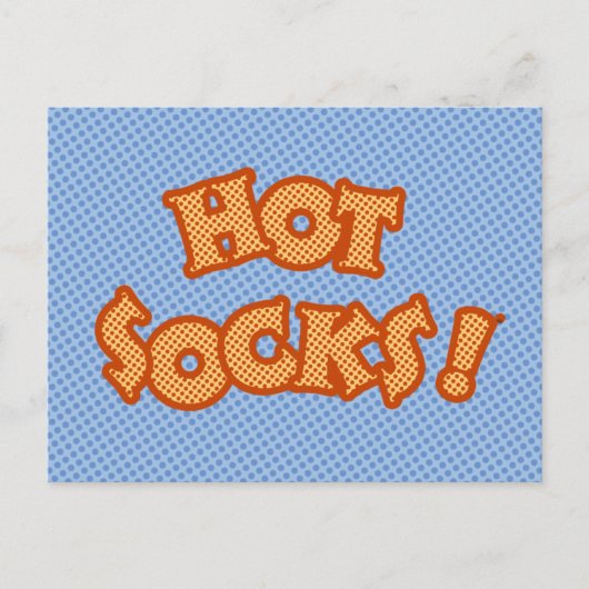 Carte Postale Chaussettes Hot (Devant)