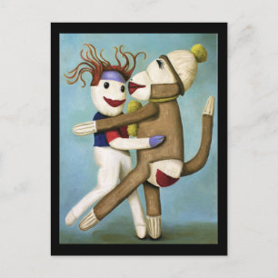 Carte Postale Chaussettes Sale Dansant Le Tango