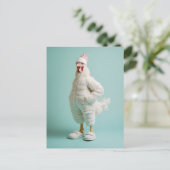 Carte Postale Chaussons Anthropomorphes Cosy De Fer De Poulet (Debout devant)