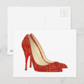 Carte Postale chaussons rubis (Devant / Derrière)