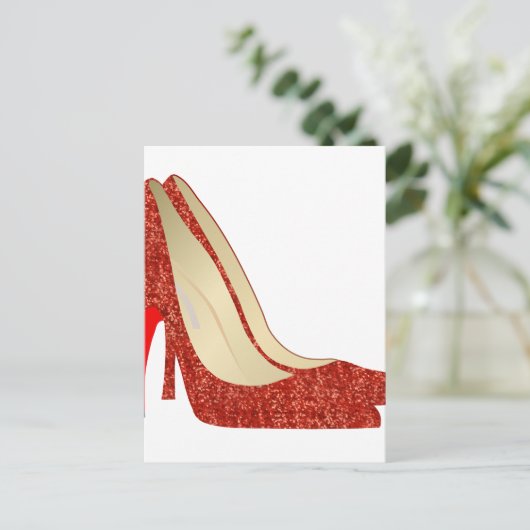 Carte Postale chaussons rubis (Debout devant)