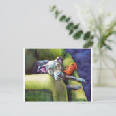 Carte Postale Chaussure à mâcher, Terrier sur le canapé (Debout devant)