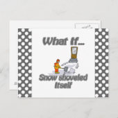 Carte Postale Chaussure à neige (Devant / Derrière)