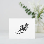 Carte Postale Chaussure avec ailes (Debout devant)