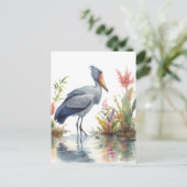 Carte Postale Chaussure Bouche Aquarelle peinture (Debout devant)