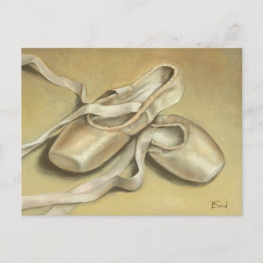 Carte Postale Chaussure de ballet (Devant)