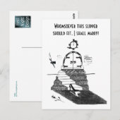 Carte Postale Chaussure de Cendrillon (Devant / Derrière)