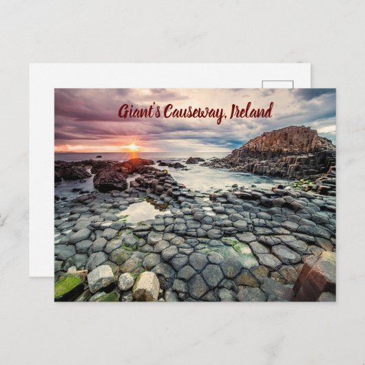 Carte Postale Chaussure de géant Irlande stylisée (Devant / Derrière)