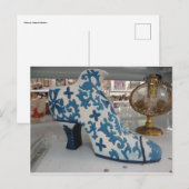 Carte Postale Chaussure Décorative (Devant / Derrière)