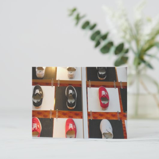 Carte postale Chaussure Empreinte (Debout devant)