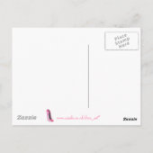Carte Postale chaussure en stiletto rose (Dos)
