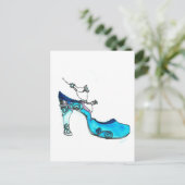 Carte Postale Chaussure en verre (Debout devant)
