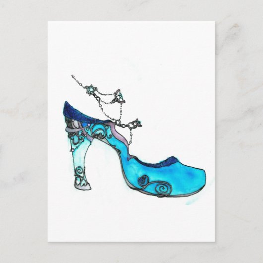 Carte Postale Chaussure en verre (Devant)