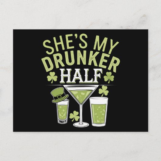 Carte Postale Chaussure Mon Couple Moitié St patrick Corresponda (Devant)