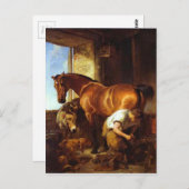 Carte Postale Chaussure par Edwin Henry Landseer (Devant / Derrière)