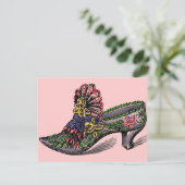 Carte Postale Chaussure perlée (Debout devant)