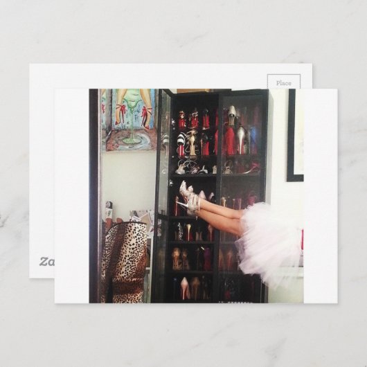 Carte Postale Chaussure Princesse (Devant / Derrière)