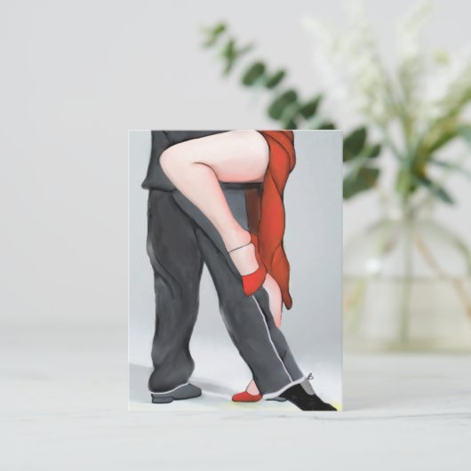 Carte Postale Chaussure Red Tango (Debout devant)