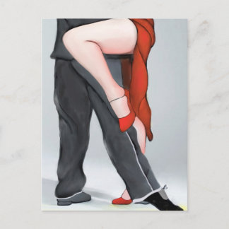 Carte Postale Chaussure Red Tango
