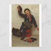 Carte Postale Chaussure Shine Boy par John George Brown (Devant)