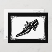 Carte Postale Chaussure victorienne vintage (Devant / Derrière)
