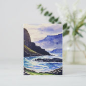 Carte Postale Chaussure vintage Giants Antrim Coast Aquarelle (Debout devant)