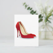 Carte Postale chaussures à talon rouge (Debout devant)