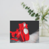 Carte postale Chaussures de ballet (Debout devant)