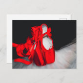 Carte postale Chaussures de ballet (Devant / Derrière)