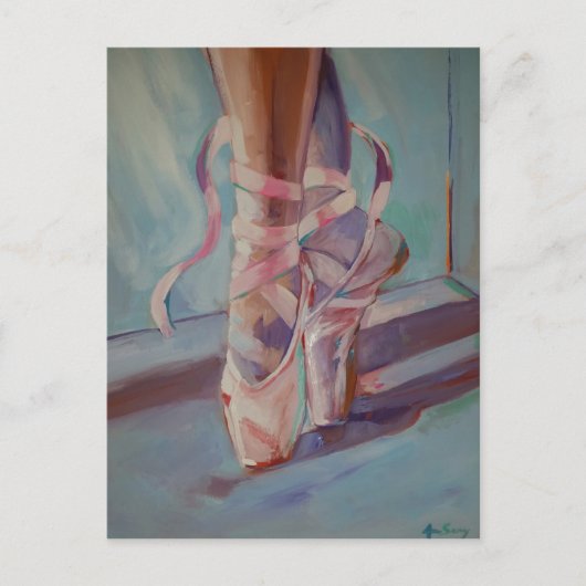 Carte Postale Chaussures de ballet (Devant)