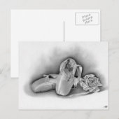 Carte postale Chaussures de ballet (Devant / Derrière)