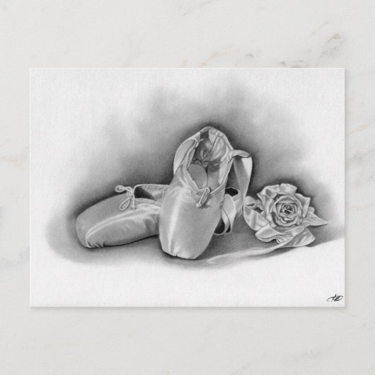 Carte postale Chaussures de ballet (Devant)