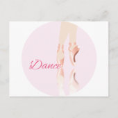 Carte Postale Chaussures de ballet de danse (Devant)